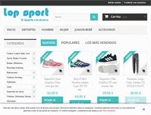 Tablet Screenshot of lopsport.com